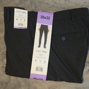 Calvin Klein Men’s Black Dress Pants - Slim Fit